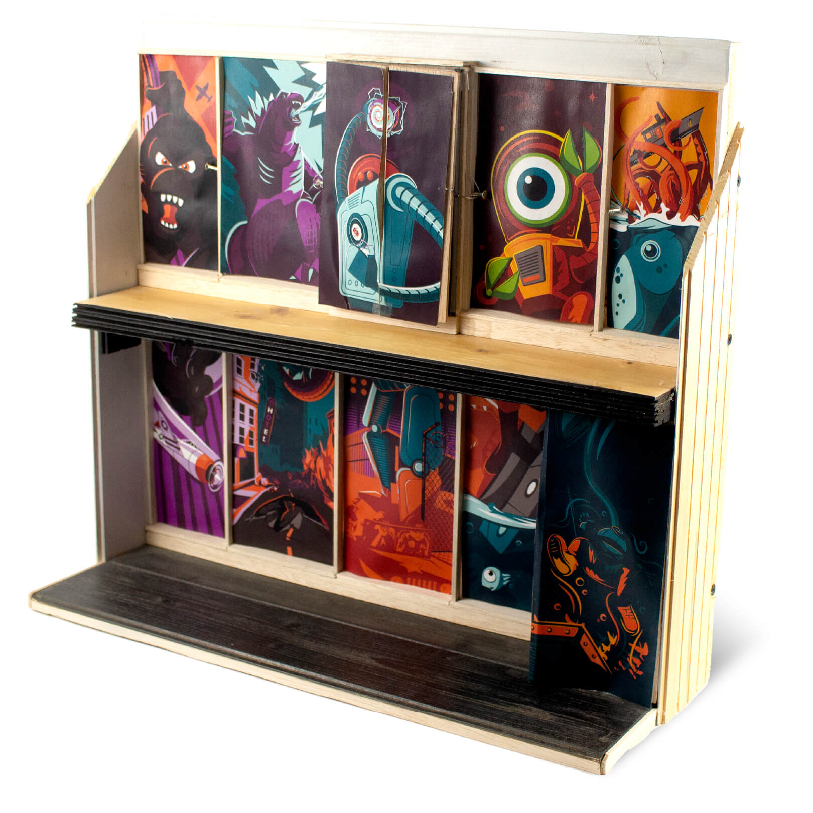 Alien Robot Monster Wall Mural Mockup