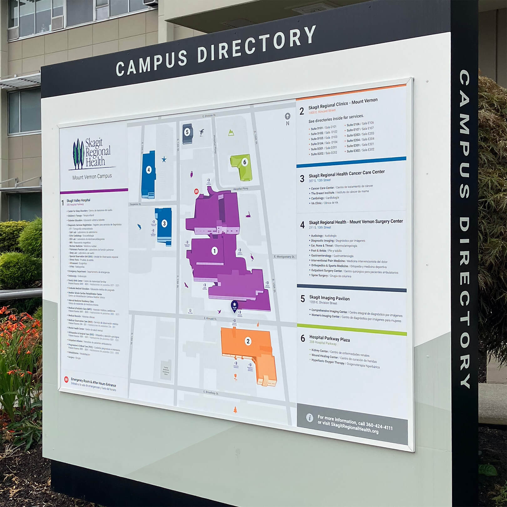 Skagit Regional Health - Parking Lot Navigation - Campus Directory