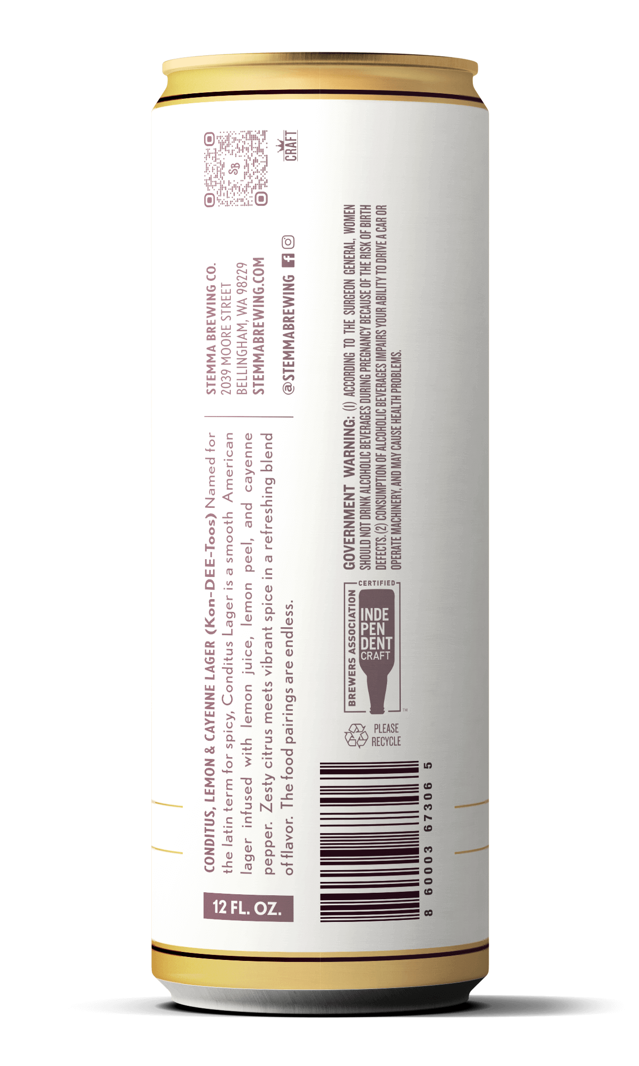 Stemma Brewing - Conditus Lemon & Cayenne Lager