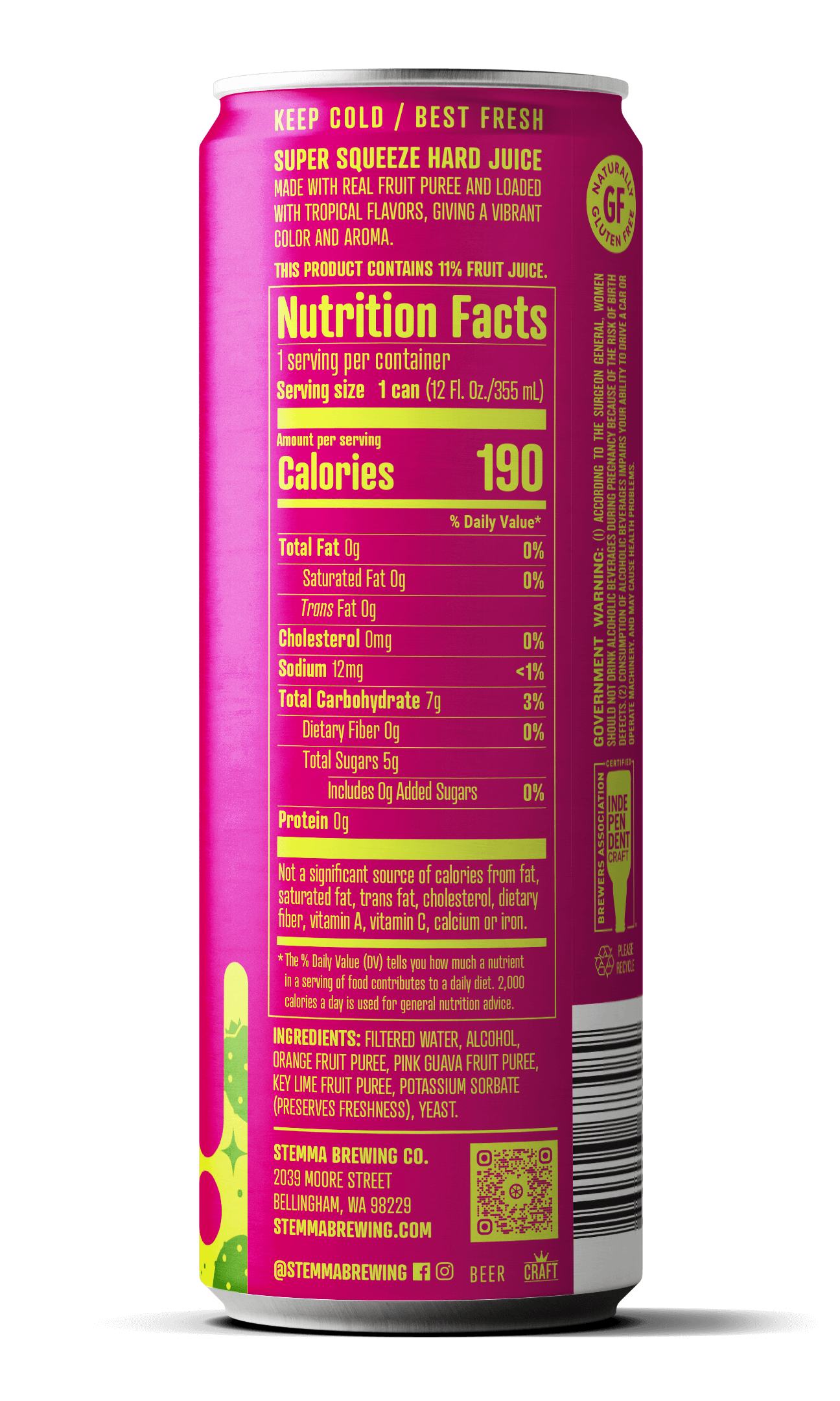 Stemma Brewing Super Squeeze - Orange, Prickly Pear