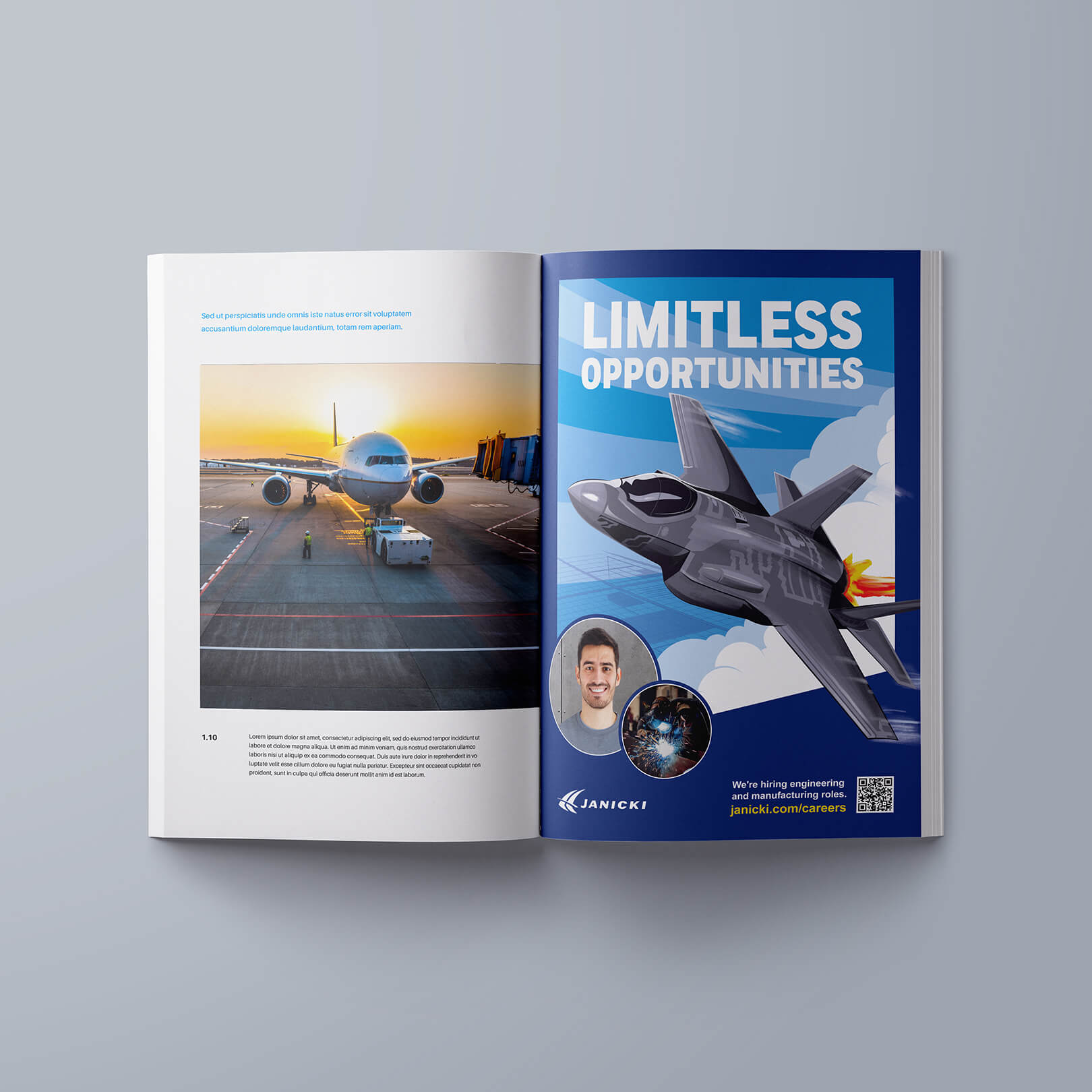 Janicki Industries - Magazine Ad - F-35